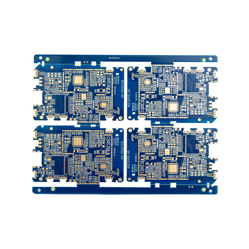 Dobbeltsidig blågullbelagt PCB